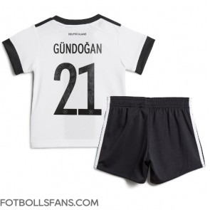 Tyskland Ilkay Gundogan #21 Replika Hemmatröja Barn VM 2022 Kortärmad (+ Korta byxor)